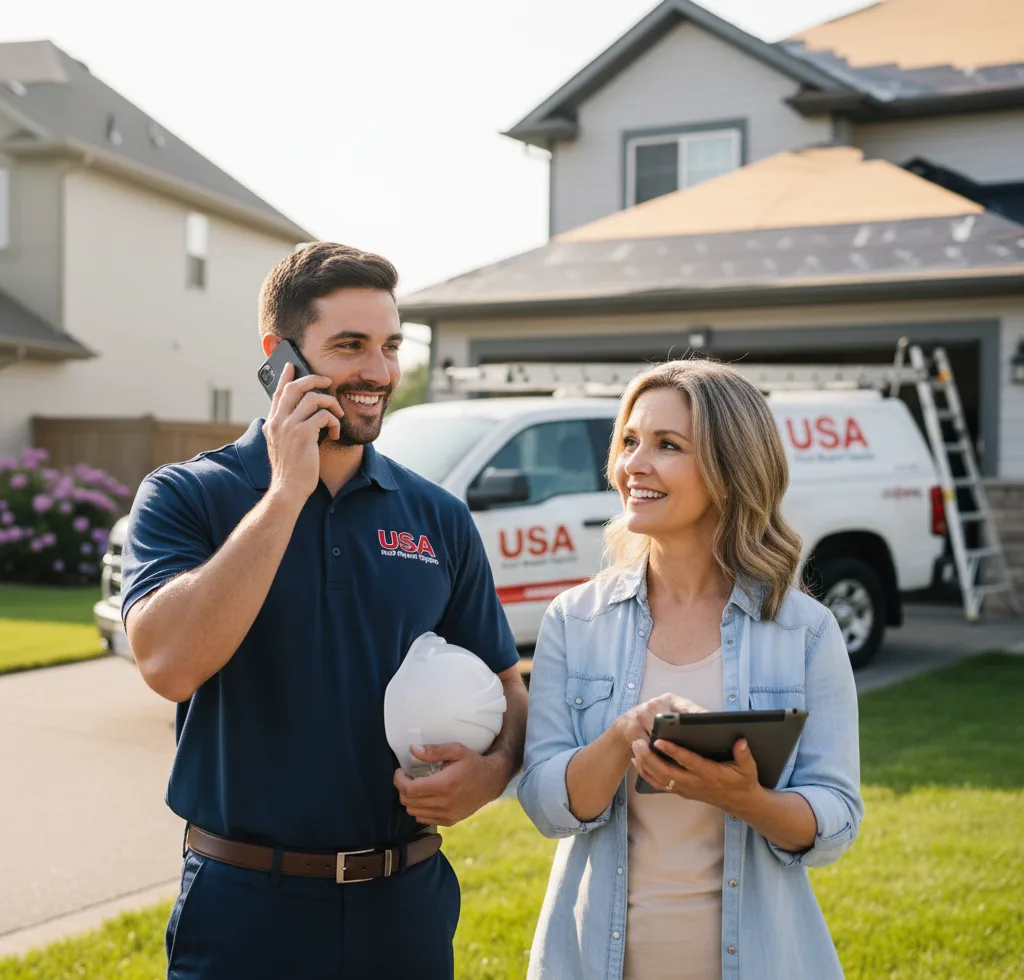 USA Roof Repair Experts customer support in Oneida